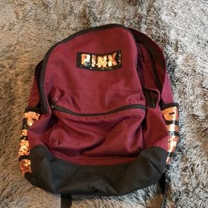 Pink back pack